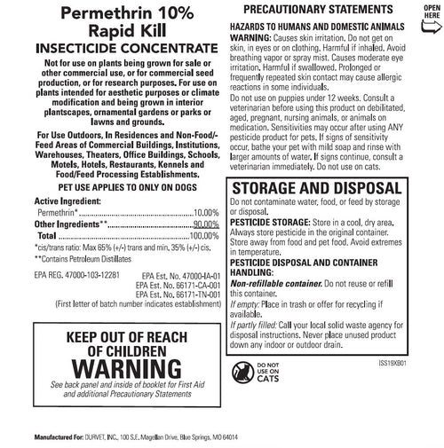 Permethrin 10% Livestock & Premise Fly Spray, EC