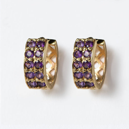 Prism - Amethyst Horseshoe Coin Equestrian Bracelet