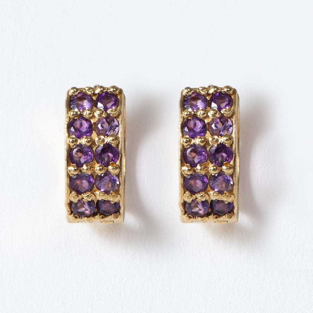Prism - Amethyst Pave Horseshoe Earring