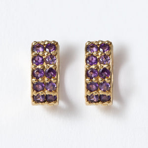 Prism - Amethyst Pave Horseshoe Earring