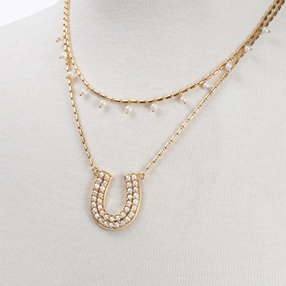 Prism - Pearl Equestrian Horseshoe Necklace & Choker