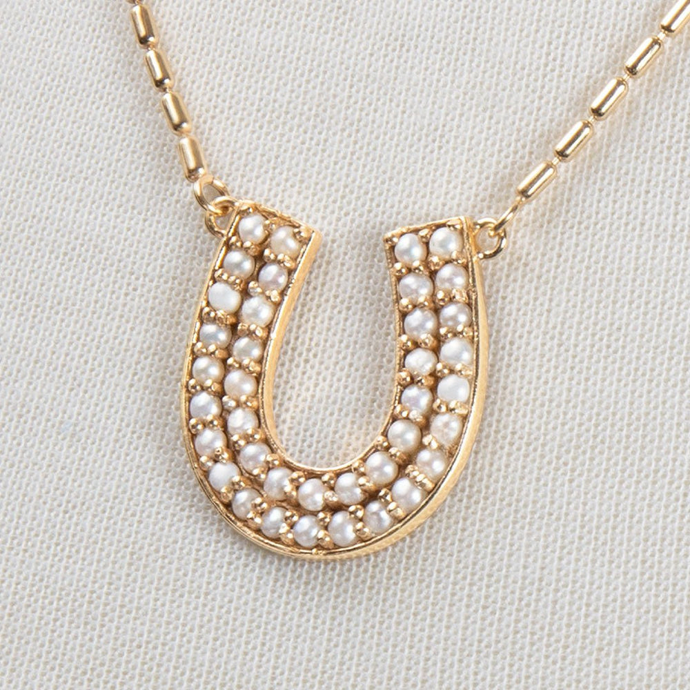 Prism - Pearl Equestrian Horseshoe Necklace & Choker