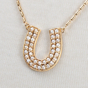 Prism - Pearl Equestrian Horseshoe Necklace & Choker