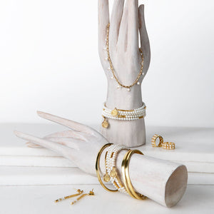 Prism - Pearl Horseshoe Coin Equestrian Bracelet