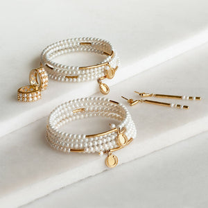 Prism - Pearl Horseshoe Coin Equestrian Bracelet