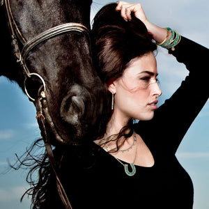 Prism - Turquoise Equestrian Horseshoe Necklace & Choker