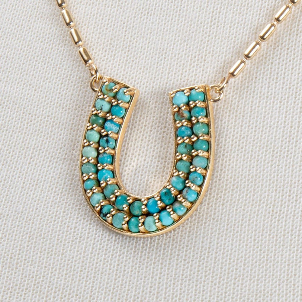 Prism - Turquoise Equestrian Horseshoe Necklace & Choker