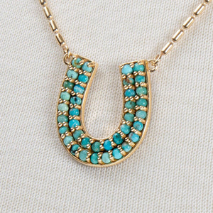 Prism - Turquoise Equestrian Horseshoe Necklace & Choker