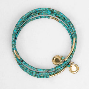 Prism - Turquoise Horseshoe Coin Equestrian Bracelet
