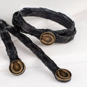 Rialto - Double Wrap Horseshoe Snap Bracelet in Brass