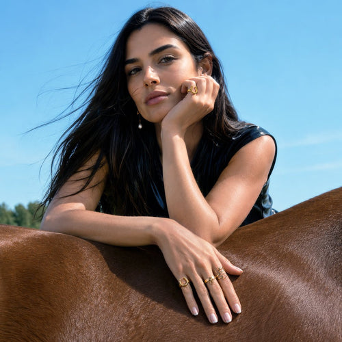 Sandro - Equestrian Horse Bit Spiral Ring in Silver
