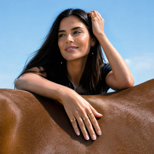 Sandro - Equestrian Horse Bit Spiral Ring in Silver