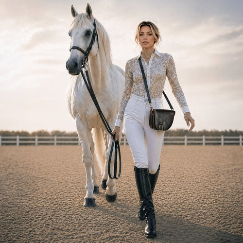 Signature Saddle Bag - Luxury Leather in Black