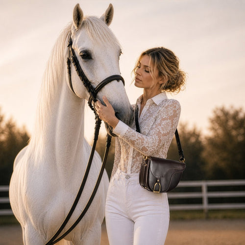 Signature Saddle Bag - Luxury Leather in Black