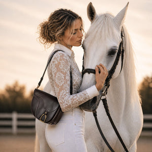 Signature Saddle Bag - Luxury Leather in Black