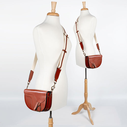 Signature Saddle Bag - Luxury Leather in Cognac