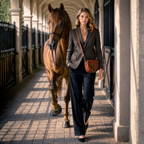 Signature Saddle Bag - Luxury Leather in Cognac