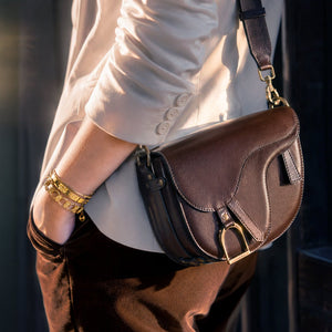 Signature Saddle Bag - Luxury Leather in Deep Brown