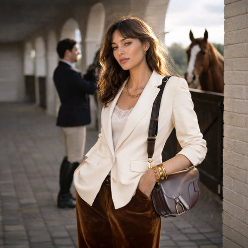 Signature Saddle Bag - Luxury Leather in Deep Brown