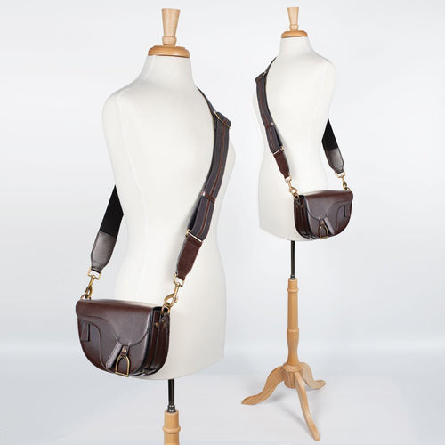 Signature Saddle Bag - Luxury Leather in Deep Brown