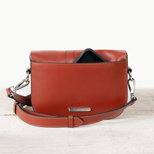Signature Stirrup - Riding Stirrup Crossbody Luxury Leather Handbag in Cognac