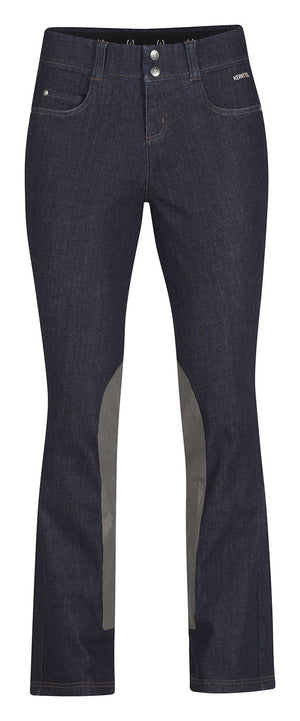 Kerrits Women's Stretch Denim Extended Knee Patch Bootcut Riding Jeans