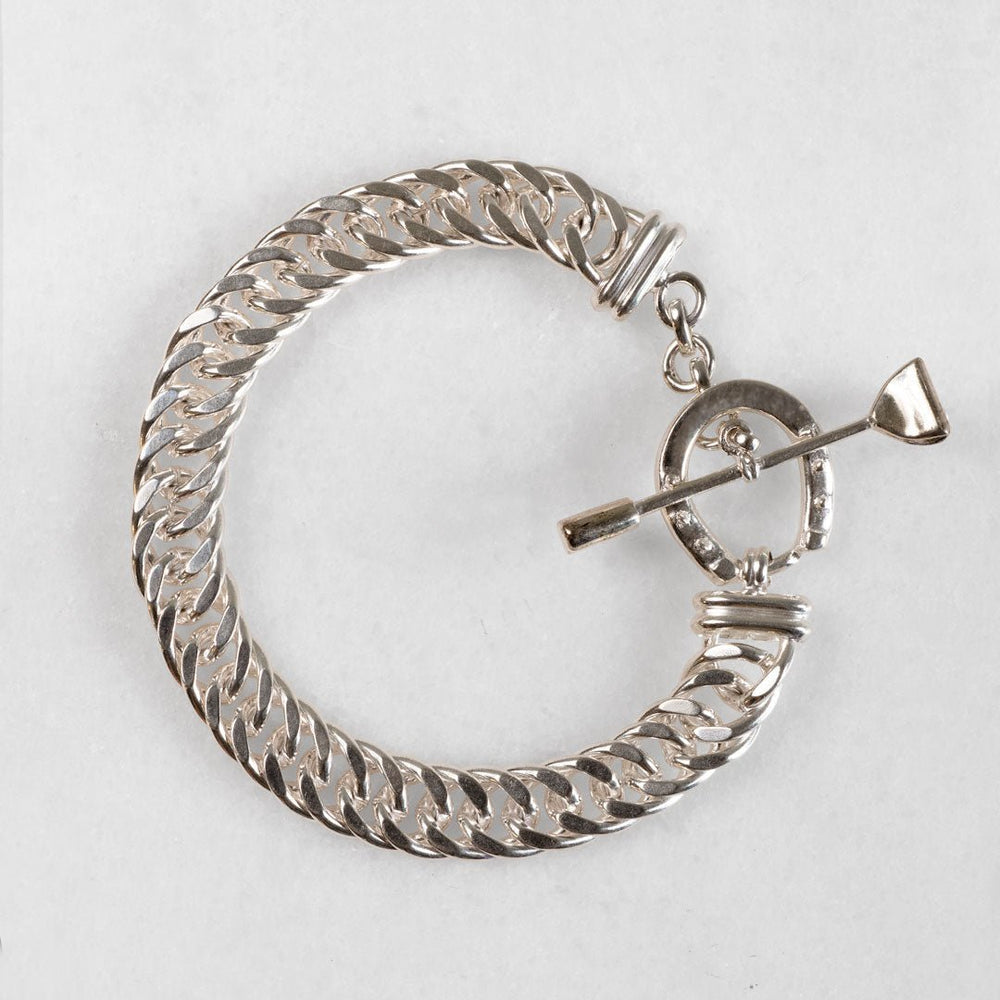 Cavaletti - T Bar Horseshoe Clasp Bracelet in Silver
