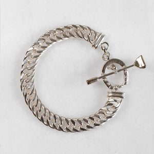 Cavaletti - T Bar Horseshoe Clasp Bracelet in Silver