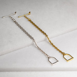 Portia T-Bar Horseshoe Bracelet in Gold