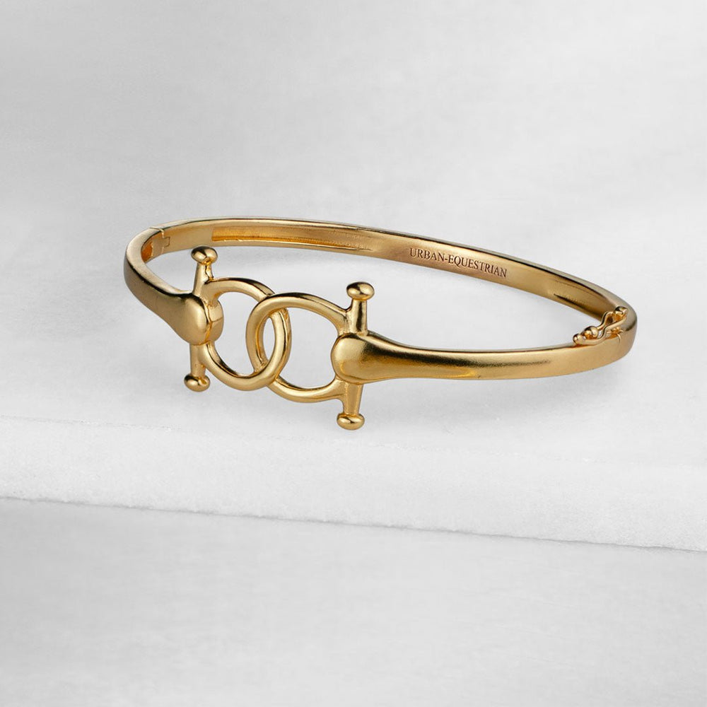 Talisman - Equestrian Horse Bit Bracelet in Gold