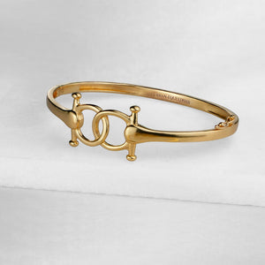 Talisman - Equestrian Horse Bit Bracelet in Gold