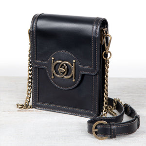 Talisman - Horse Bit Lock Phone Bag in Black
