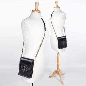 Talisman - Horse Bit Lock Phone Bag in Black