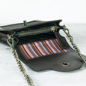 Talisman - Horse Bit Lock Phone Bag in Brown