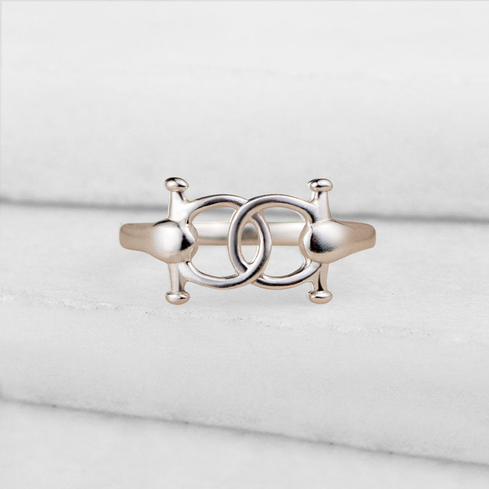 Talisman - Horse Bit Equestrian Ring in Silver