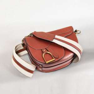 Signature Saddle Bag - Luxury Leather in Cognac