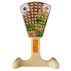 Waffle Tower Nylon Chew & Enrichment Toy | 2-in-1 for Aggressive Chewers | SodaPup