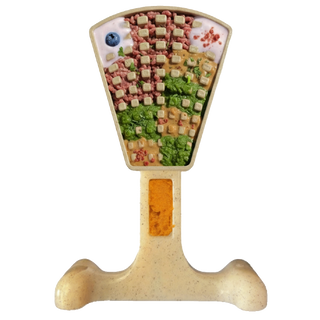 Waffle Tower Nylon Chew & Enrichment Toy | 2-in-1 for Aggressive Chewers | SodaPup