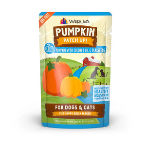 Weruva Pumpkin Patch Up! Pumpkin with Coconut Oil & Flaxseeds Wet Dog & Cat Pouch (1.05oz)